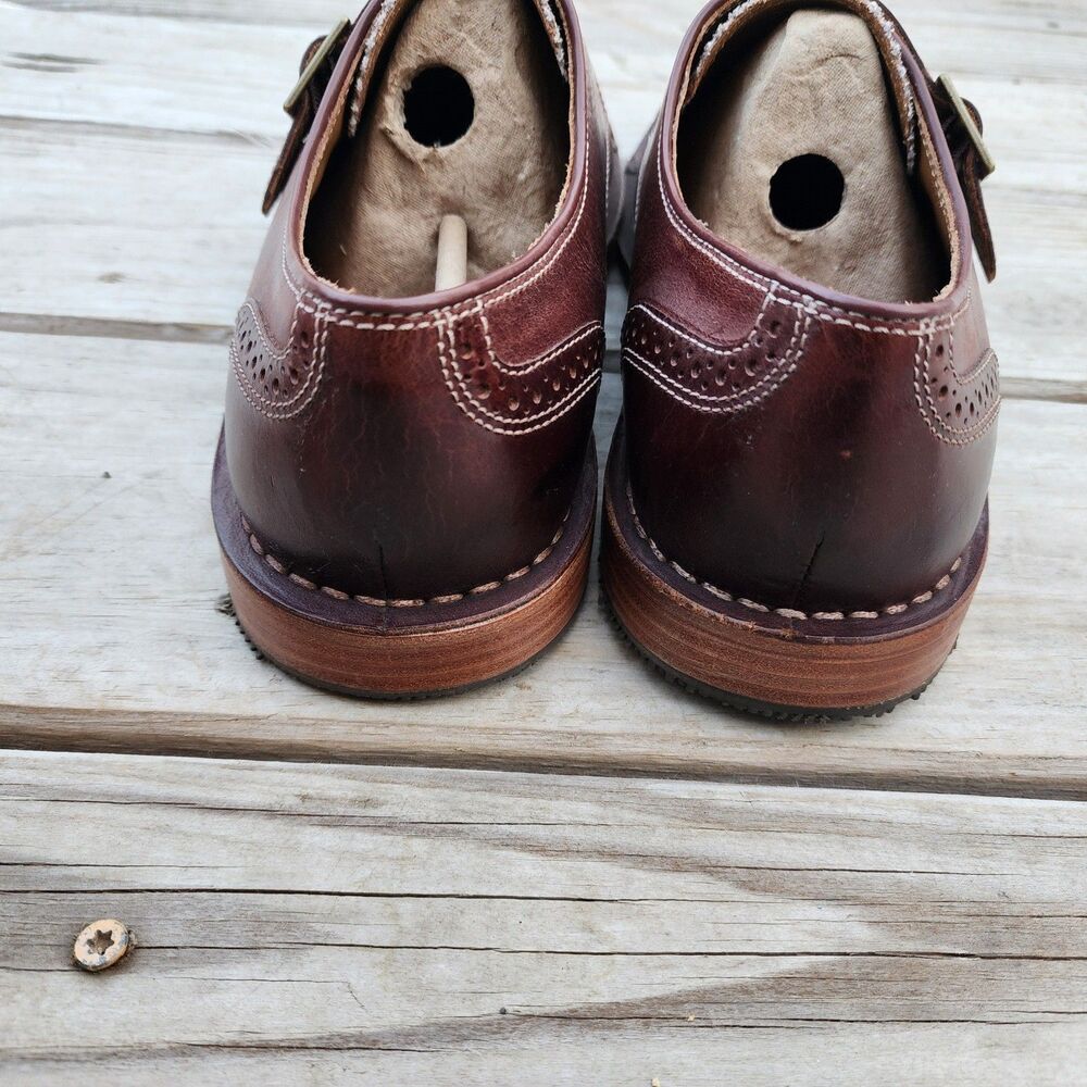 Sebago Men's Classic Brown Moc Loafer Sz 10.5 Buckle Strap Leather Used - Picture 2 of 16